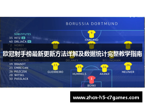 欧冠射手榜最新更新方法详解及数据统计完整教学指南